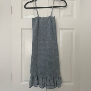Love Tree chambray Smocked Dress